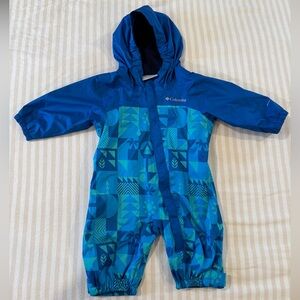 Columbia infant critter jitters II rain suit, 3-6m